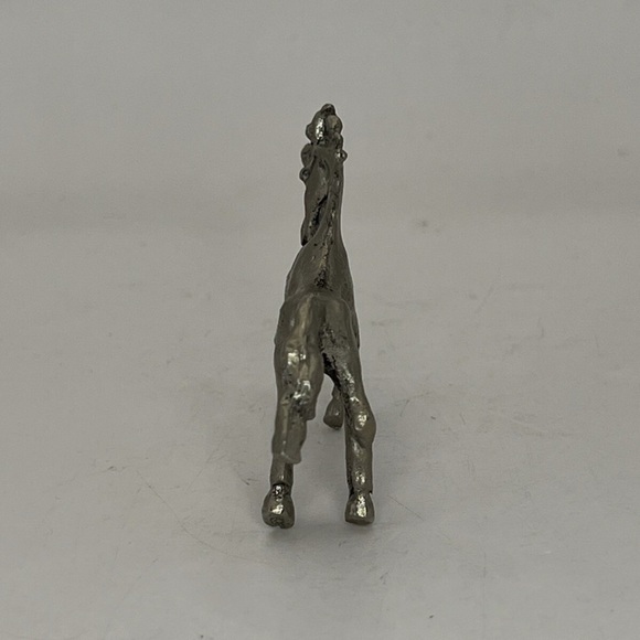 Unicorn Pewter Figurine Statue Decor Animal Collectible Mythical Horse Silver 3" - Picture 5 of 7